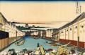 puente nihonbashi en edo Katsushika Hokusai Ukiyoe